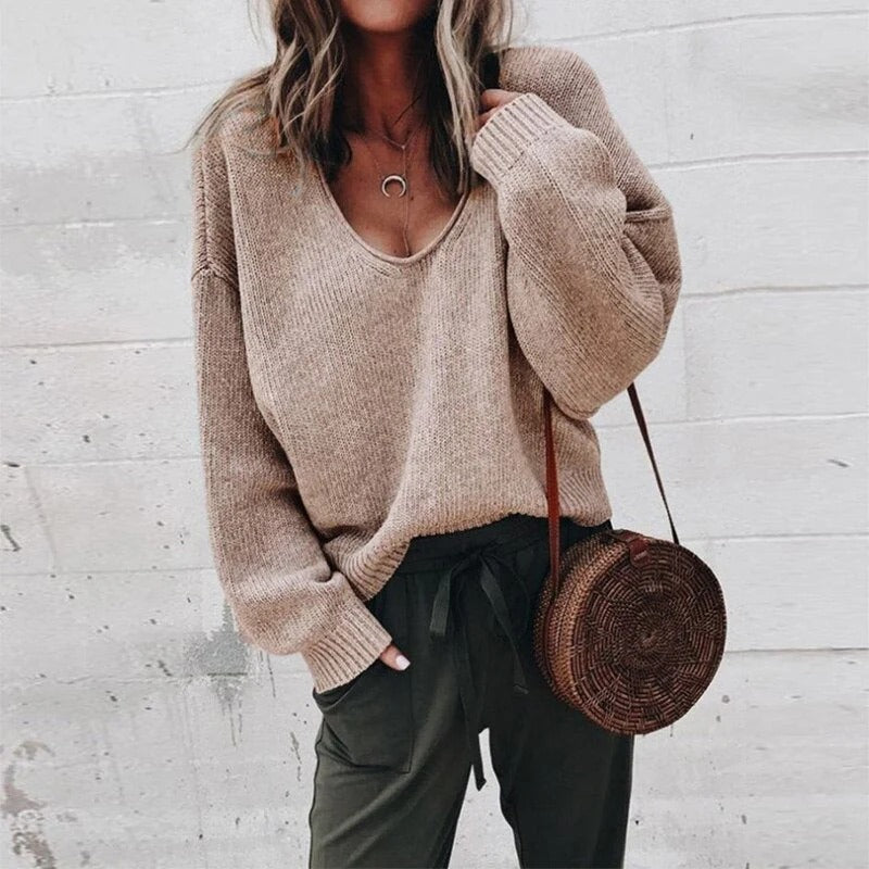 Golden Hour Draped Knit Pullover