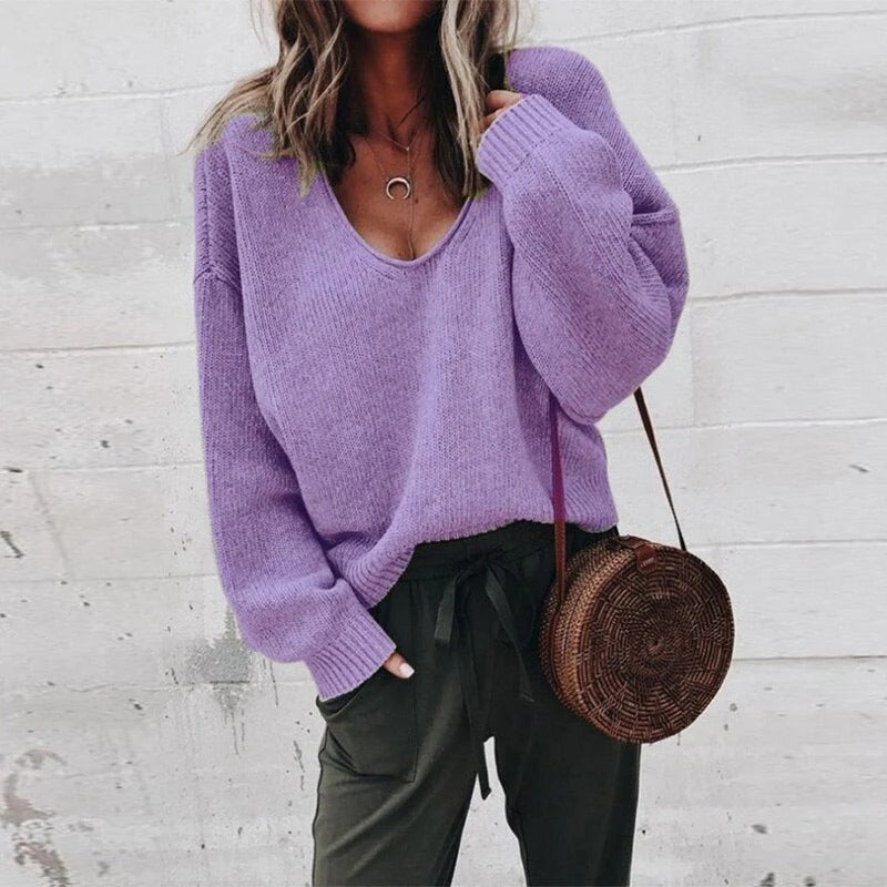 Golden Hour Draped Knit Pullover