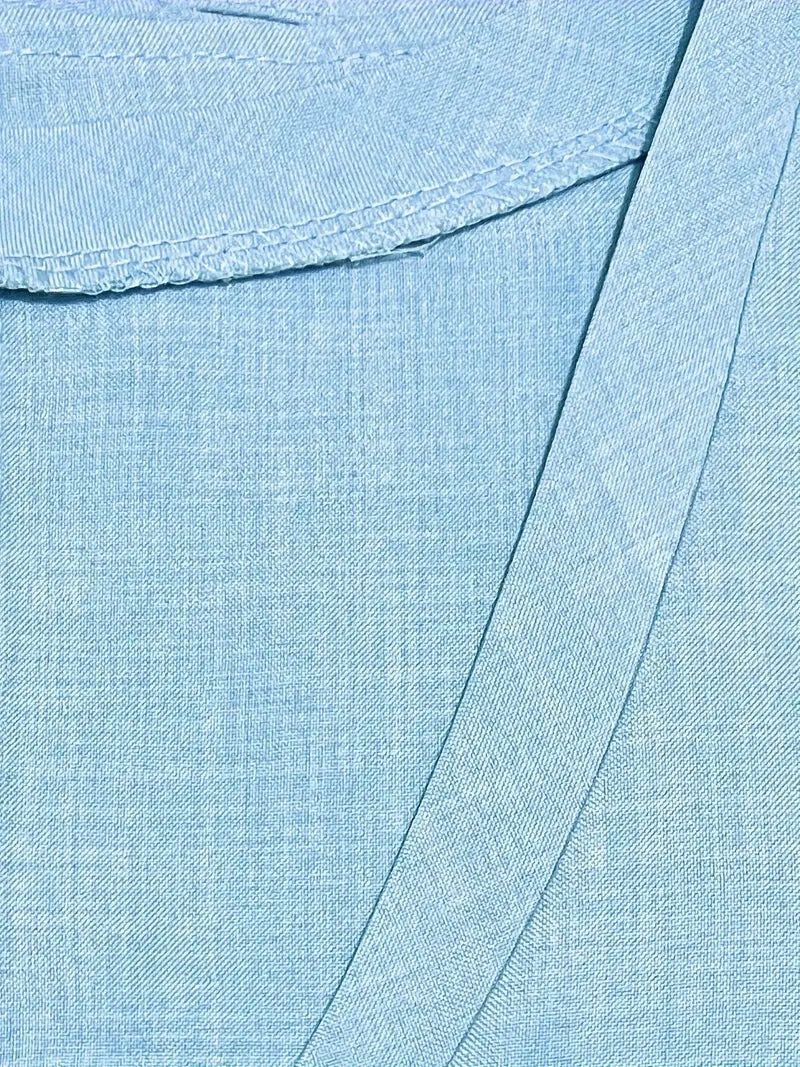 Golden Hour Flow V-Neck Maxi Dress