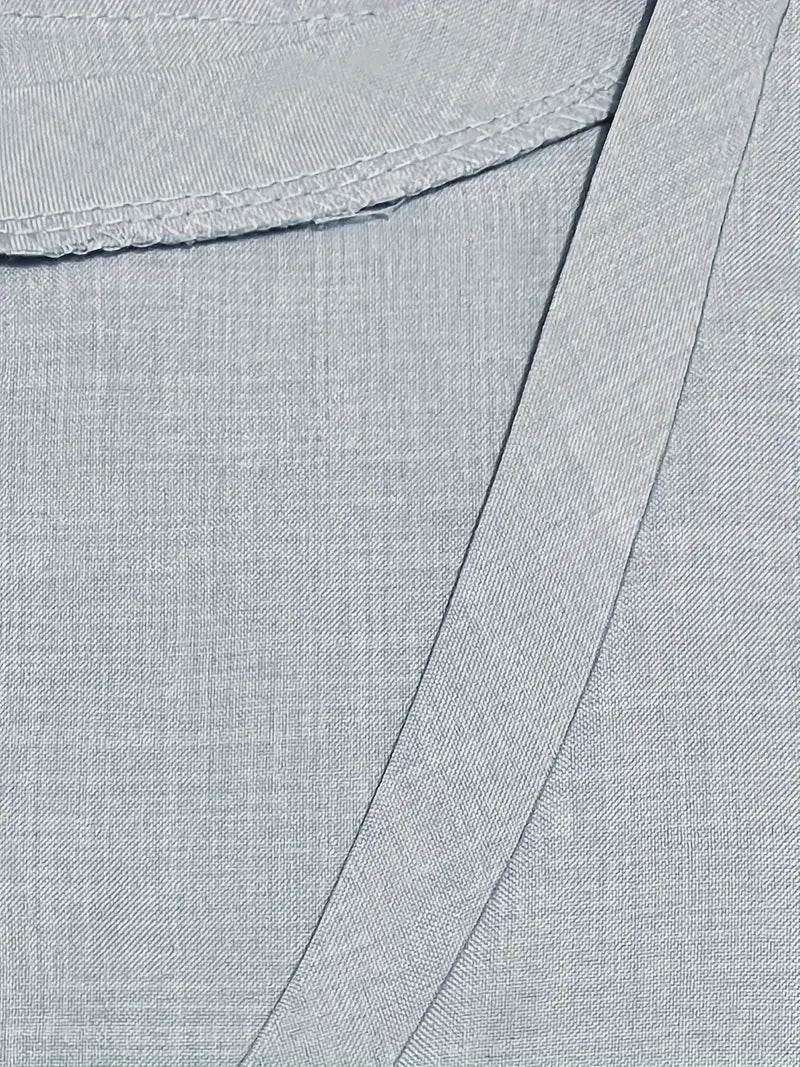 Golden Hour Flow V-Neck Maxi Dress