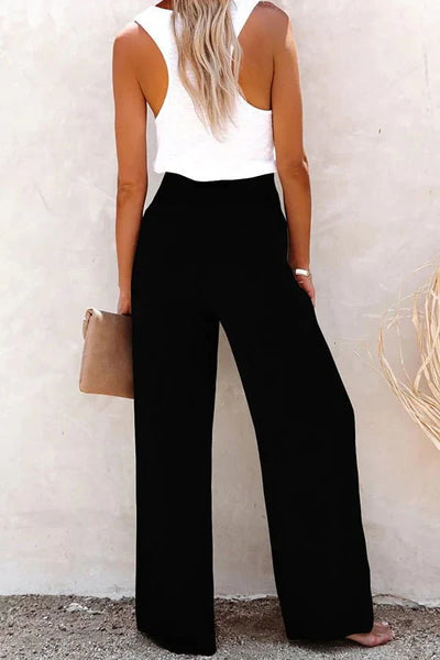Golden Hour Smocked Waist Palazzo Pants