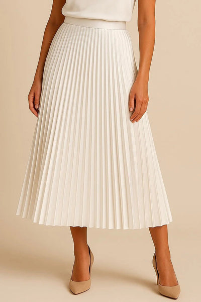 Graceful Echo Pleated Midi Skirt