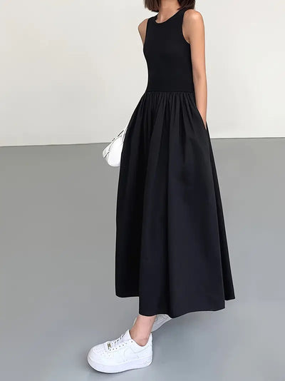 Graceful Flow Sleeveless Maxi Dress