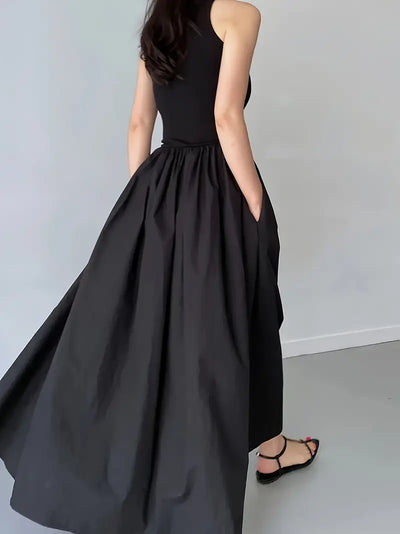 Graceful Flow Sleeveless Maxi Dress