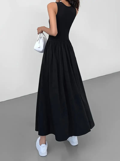 Graceful Flow Sleeveless Maxi Dress