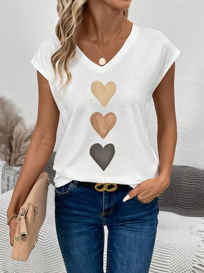 Heartfelt Charm Trio-Print Tee