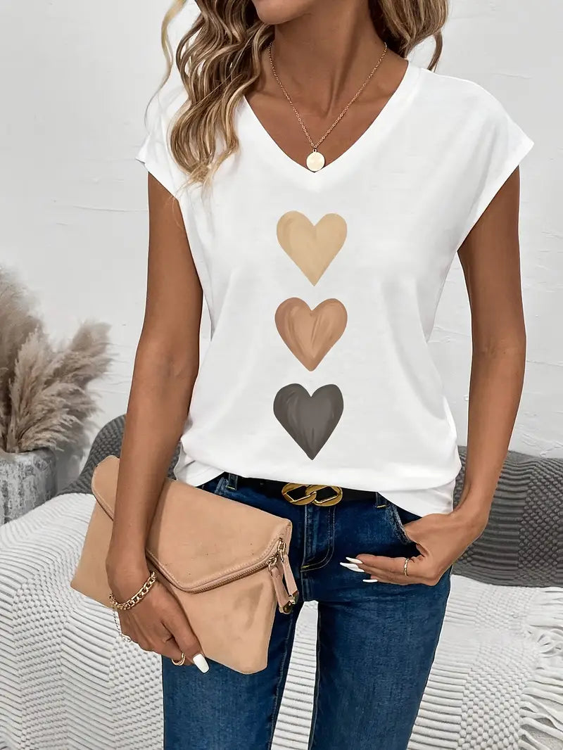 Heartfelt Charm Trio-Print Tee