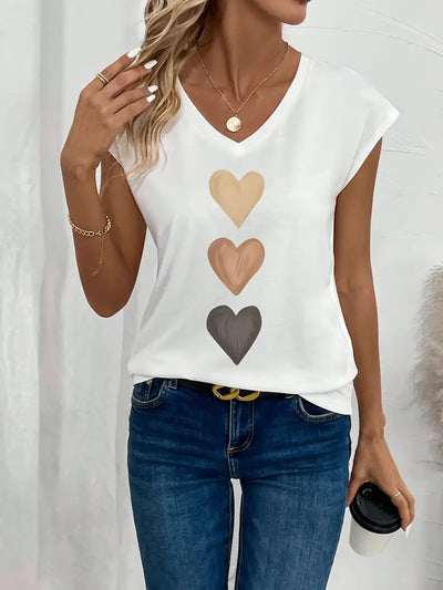 Heartfelt Charm Trio-Print Tee