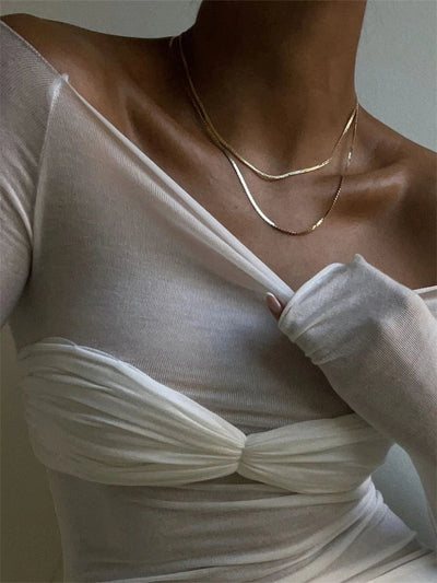 Heavenly Touch Sheer Mesh Top