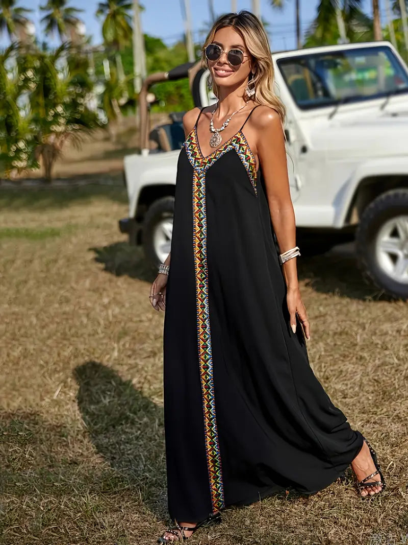 Island Muse Embroidered Maxi Dress