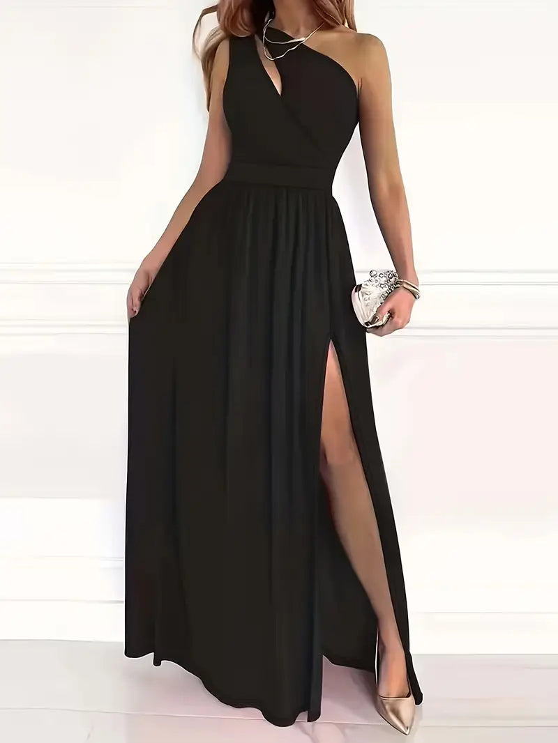 Midnight Allure Cutout Maxi Dress