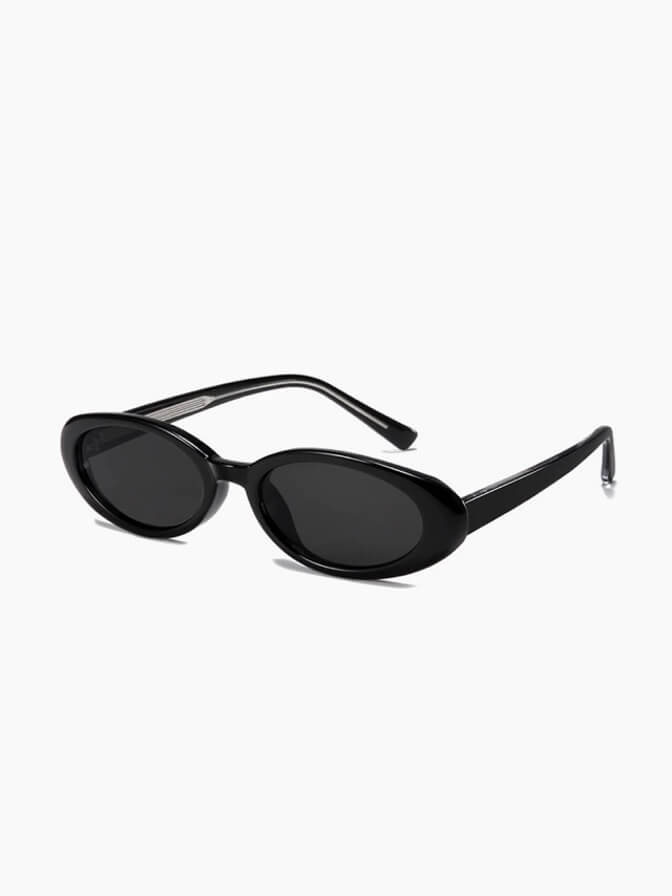 Midnight Allure Oval Sunglasses