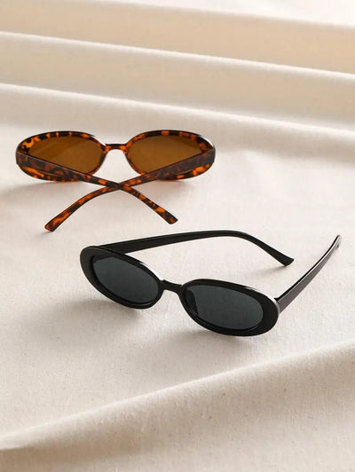 Midnight Allure Oval Sunglasses