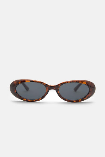Midnight Allure Oval Sunglasses