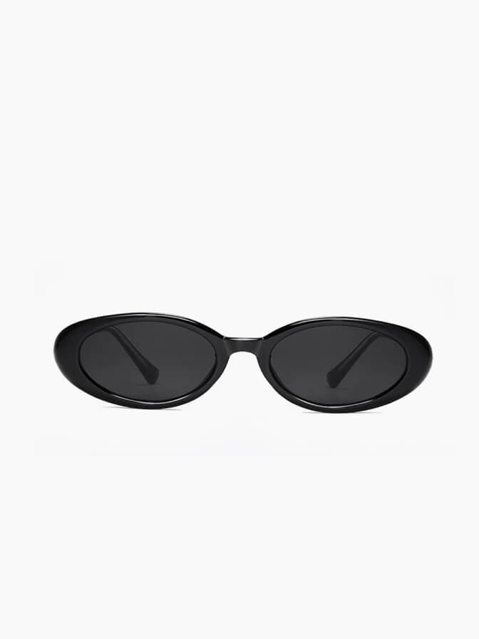 Midnight Allure Oval Sunglasses