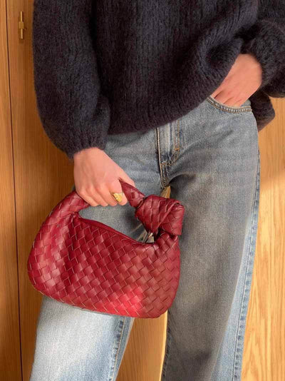 Midnight Allure Woven Mini Bag