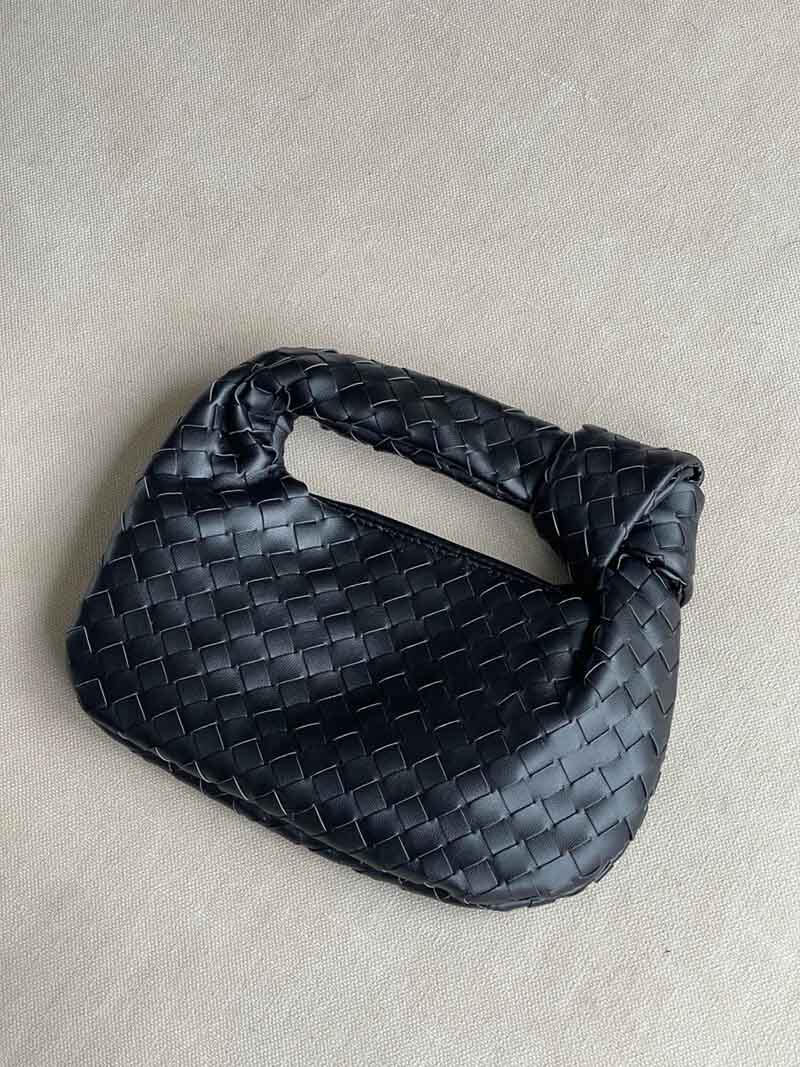 Midnight Allure Woven Mini Bag