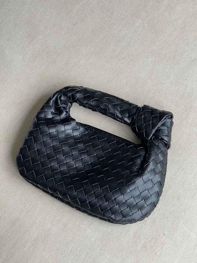Midnight Allure Woven Mini Bag