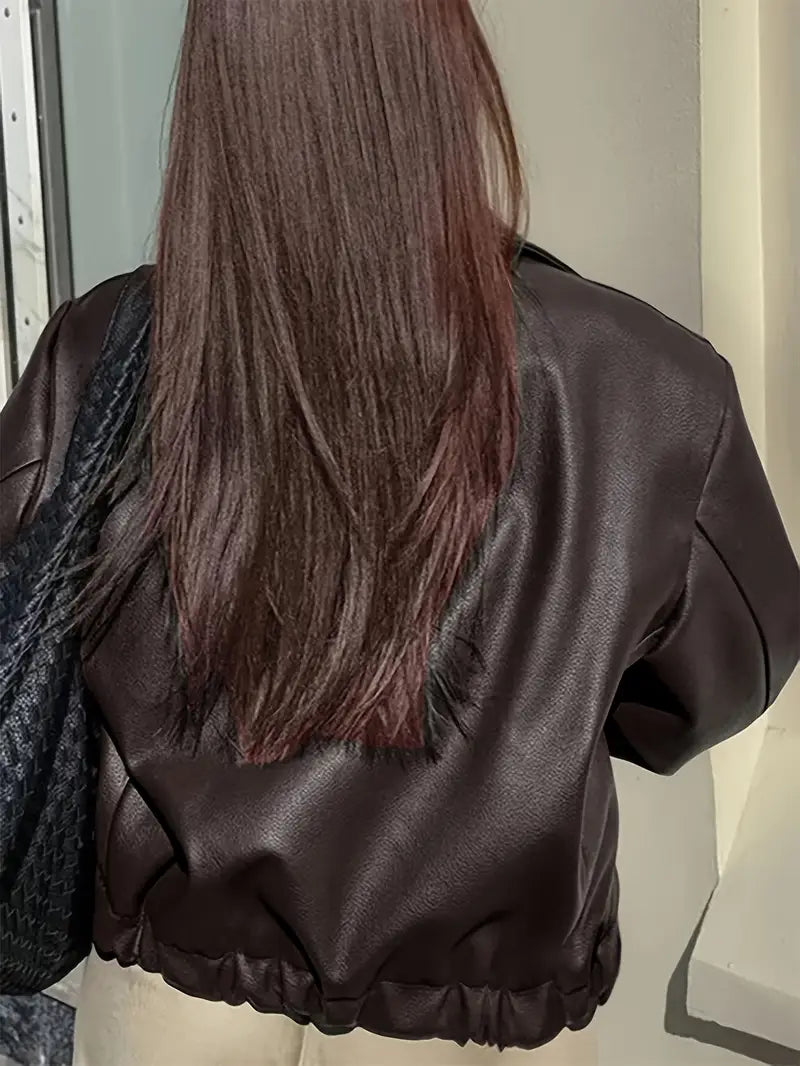 Midnight Edge Cropped Zip Jacket