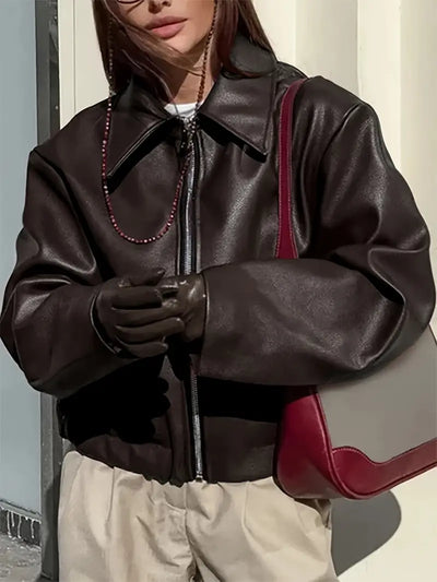 Midnight Edge Cropped Zip Jacket