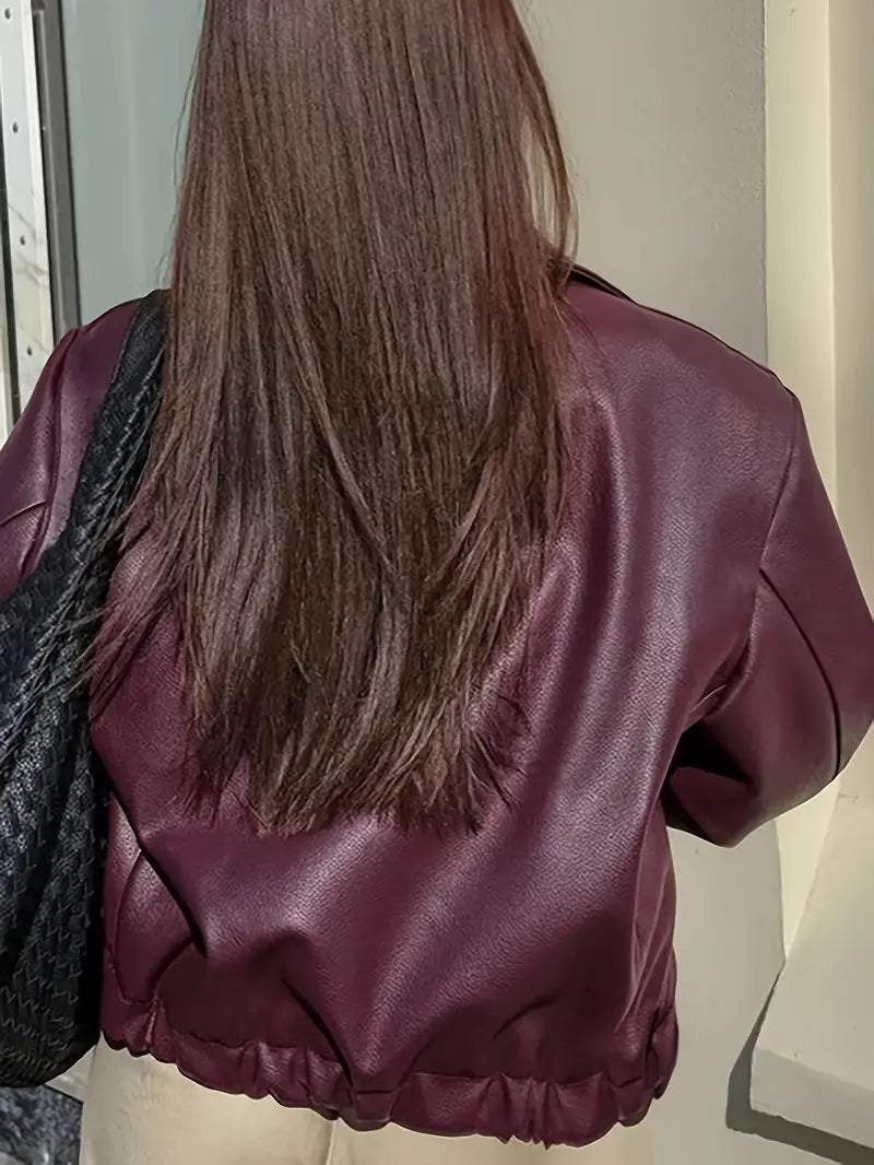 Midnight Edge Cropped Zip Jacket