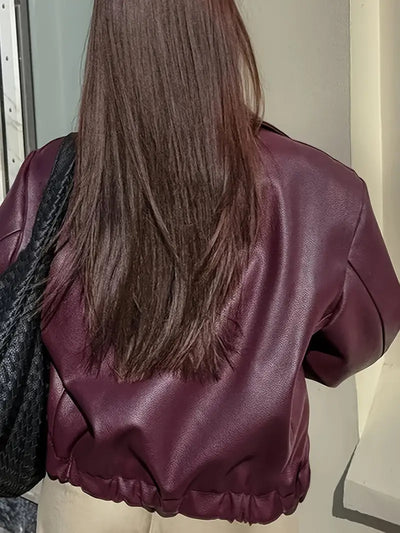 Midnight Edge Cropped Zip Jacket