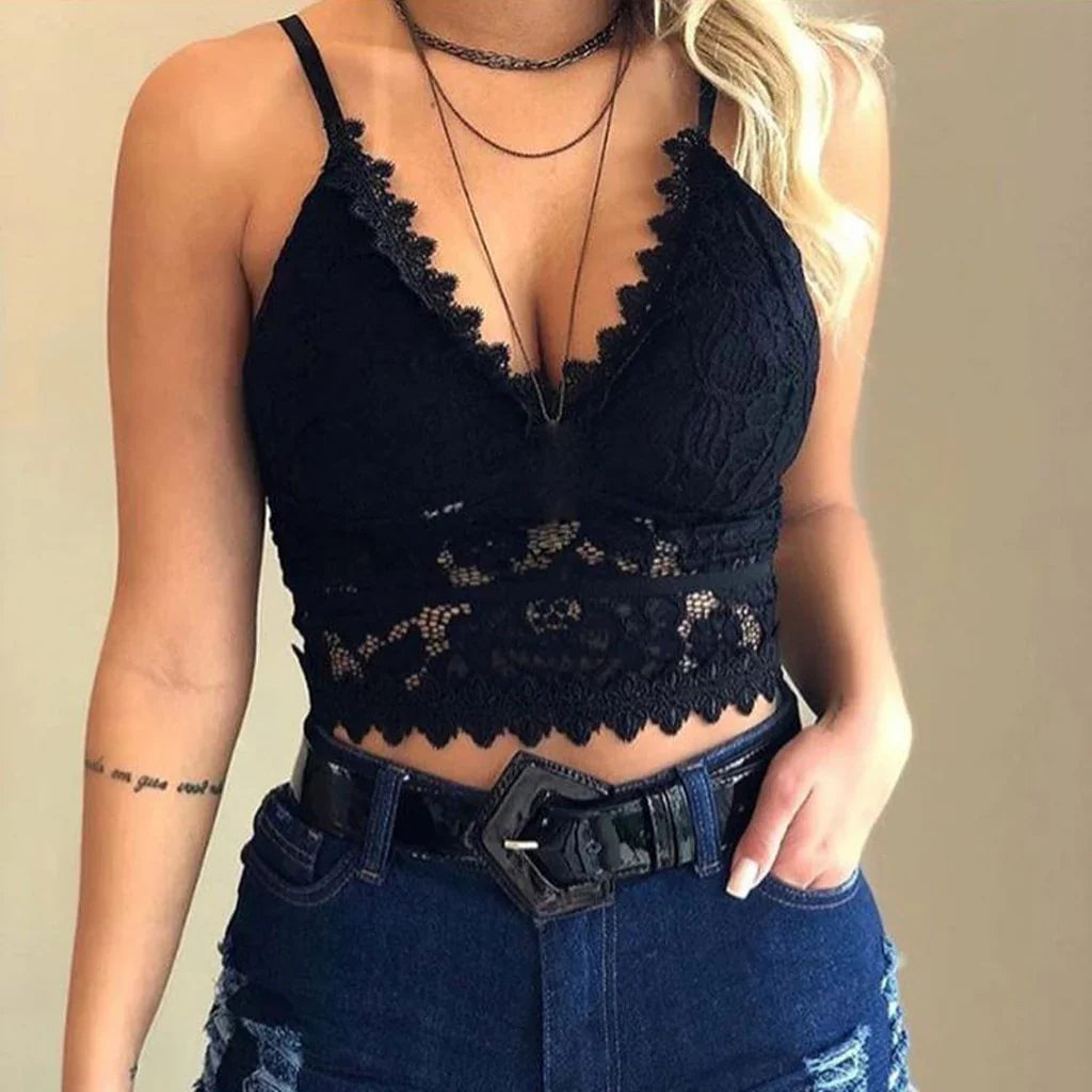 Midnight Muse Lace Corset Top