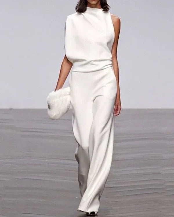 Midnight Poise One-Shoulder Jumpsuit