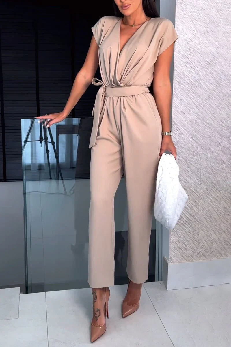 Midnight Allure Wrap Detail Jumpsuit