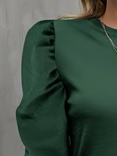 Midnight Whimsy Puff Sleeve Mini Dress