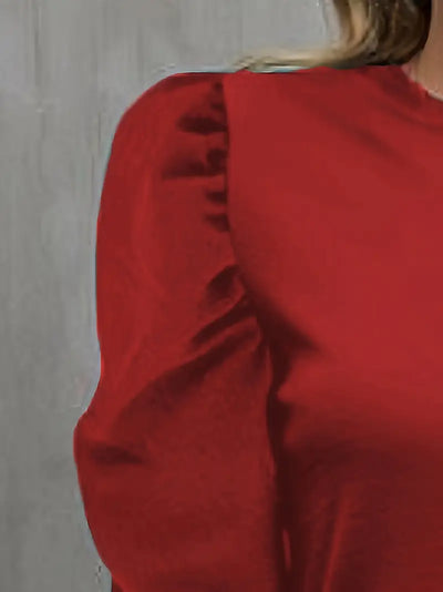 Midnight Whimsy Puff Sleeve Mini Dress