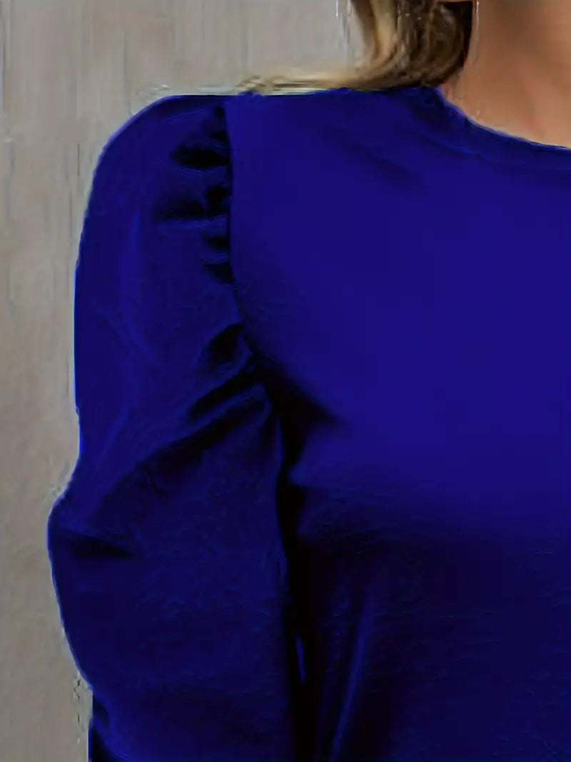 Midnight Whimsy Puff Sleeve Mini Dress