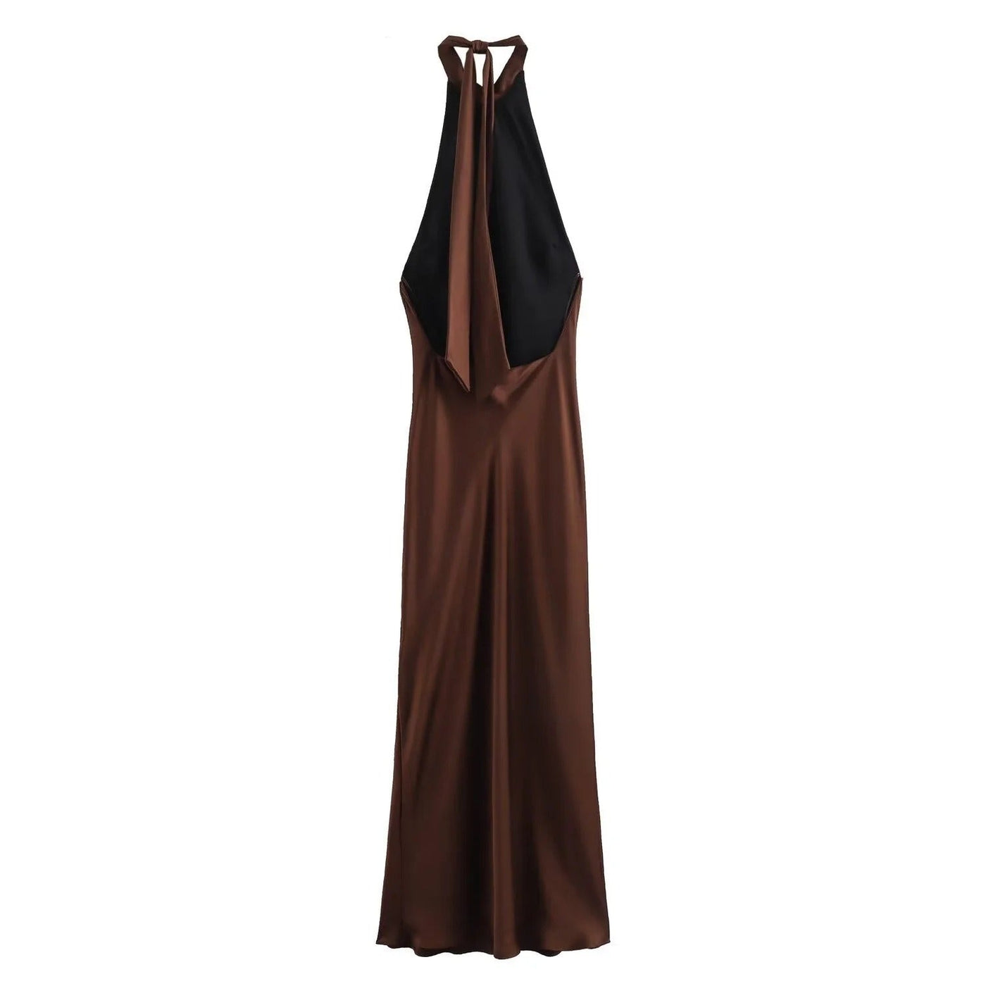 Midnight Whispers Back-Tie Maxi Dress
