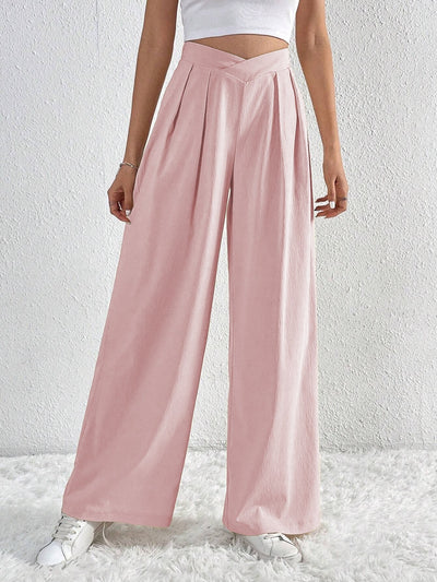 Modern Grace Pleated High-Waist Pants