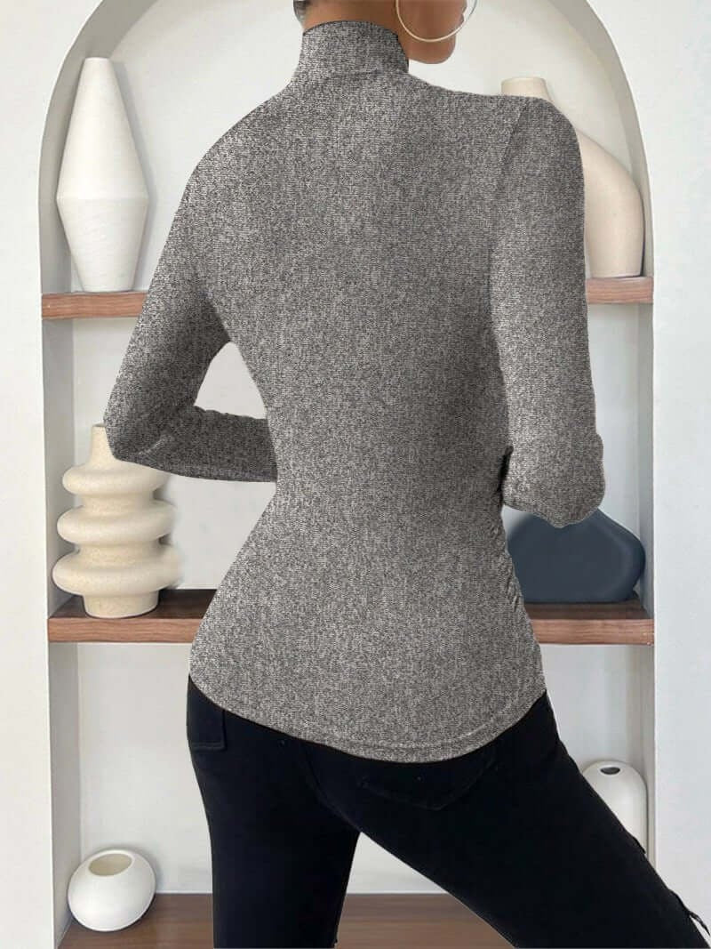 Modern Muse Draped Wrap Top