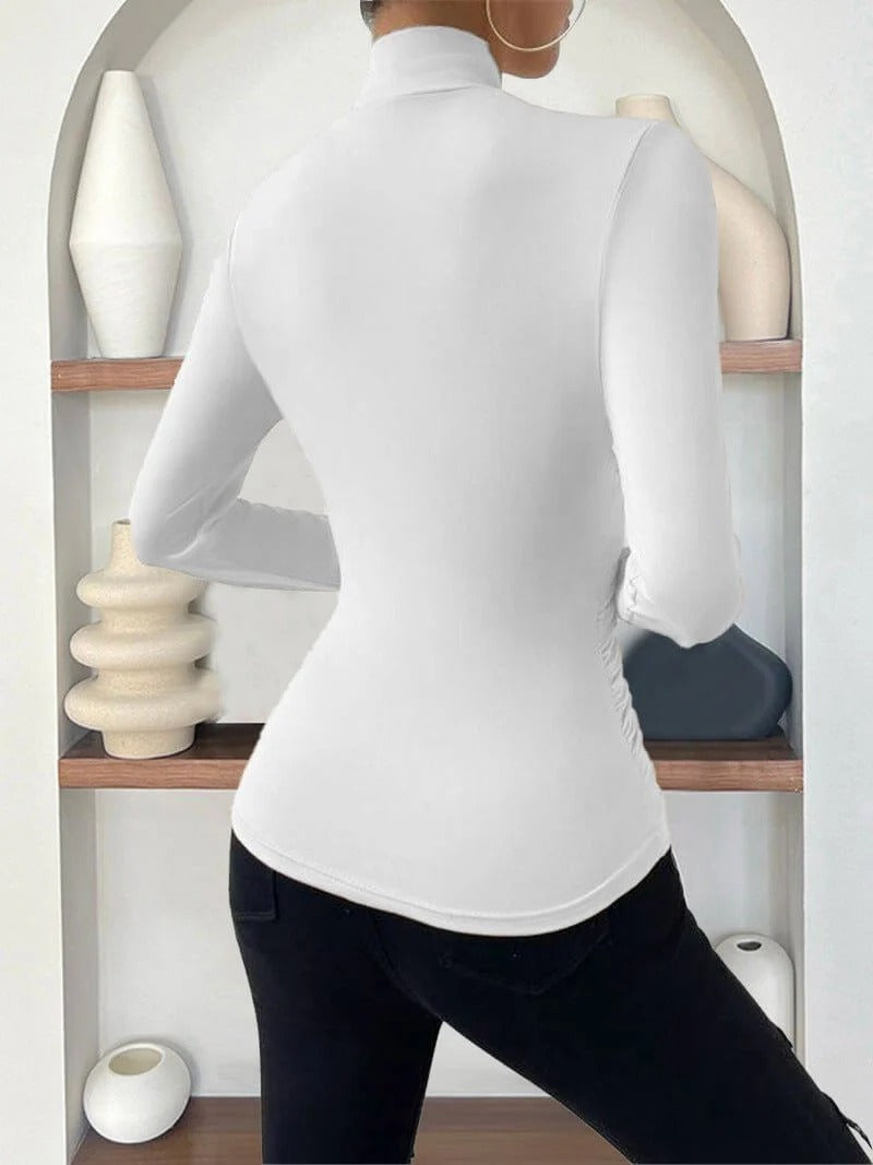 Modern Muse Draped Wrap Top