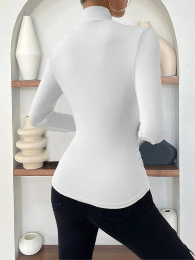 Modern Muse Draped Wrap Top