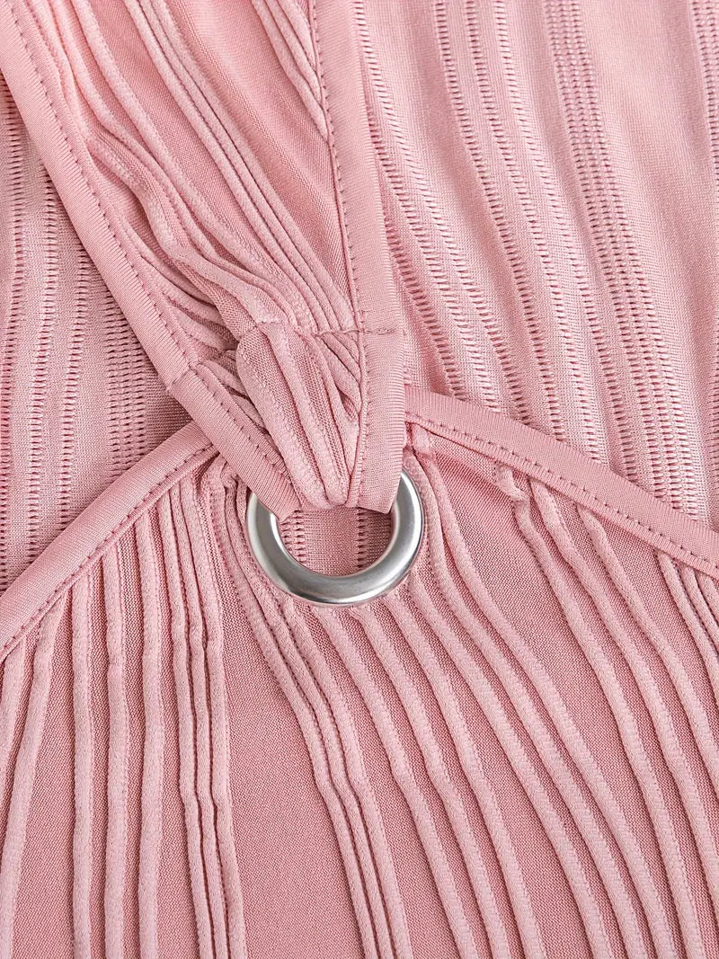 Modern Muse Ring Detail Mini Dress