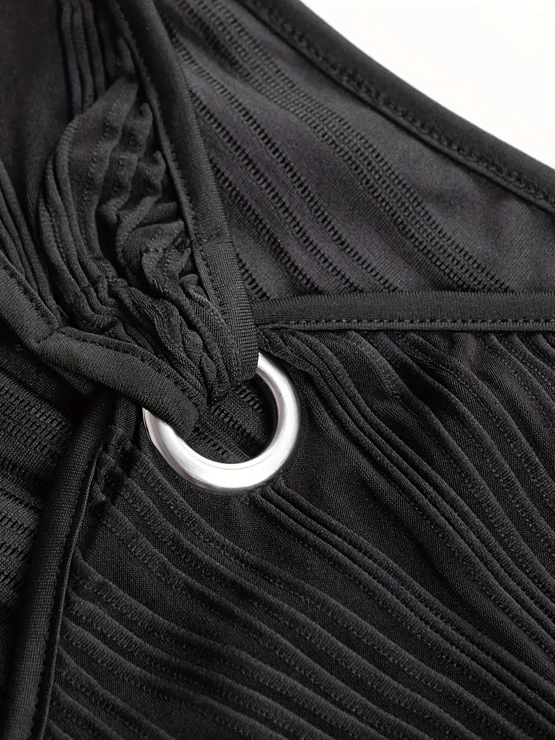 Modern Muse Ring Detail Mini Dress