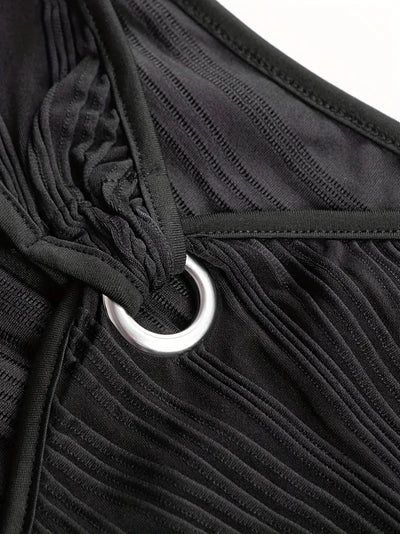 Modern Muse Ring Detail Mini Dress