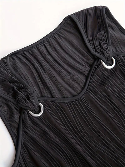 Modern Muse Ring Detail Mini Dress