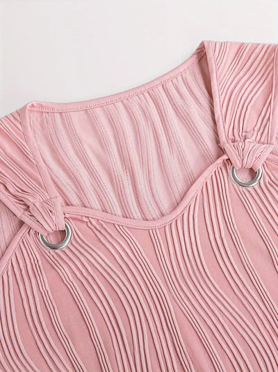 Modern Muse Ring Detail Mini Dress