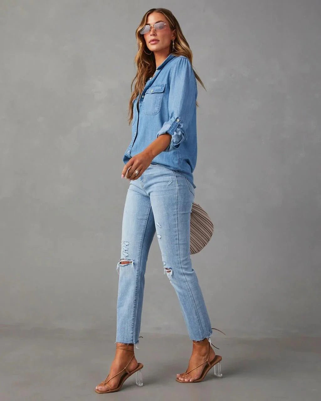 Oversized Denim Shirt