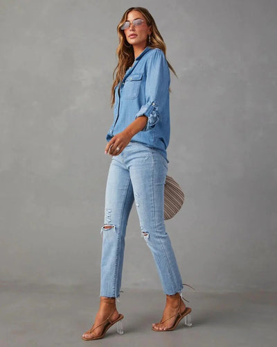 Oversized Denim Shirt