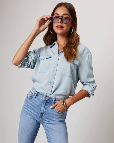 Oversized Denim Shirt