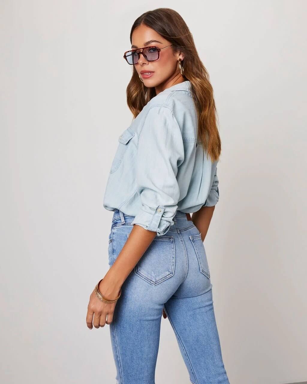 Oversized Denim Shirt