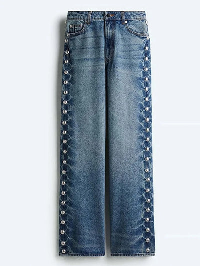 Parisian Pearl Wide-Leg Jeans