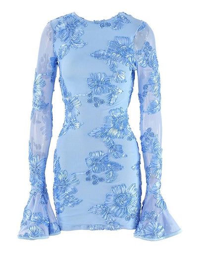 Passion Bloom Lace Mini Dress