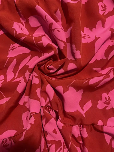 Playful Bloom Ruffle Hem Mini Dress