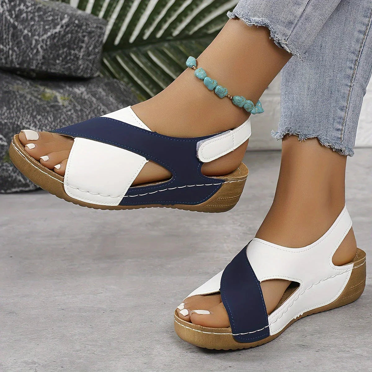 Colorblock Sandals: A Playful Escape